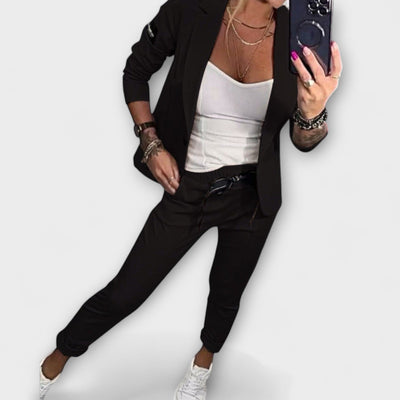 Vionne™ | Elegancki Zestaw Bluzki, Kurtki i Spodni