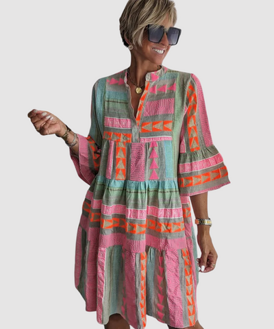 Kiki™ |  Elegancka wiosenna sukienka midi