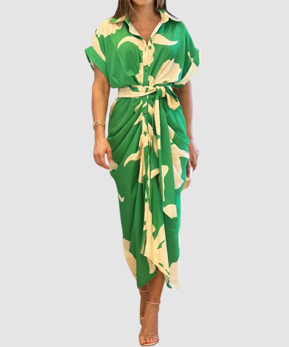 Amalia™ |  Luksusowa sukienka maxi z kopertowym dekoltem