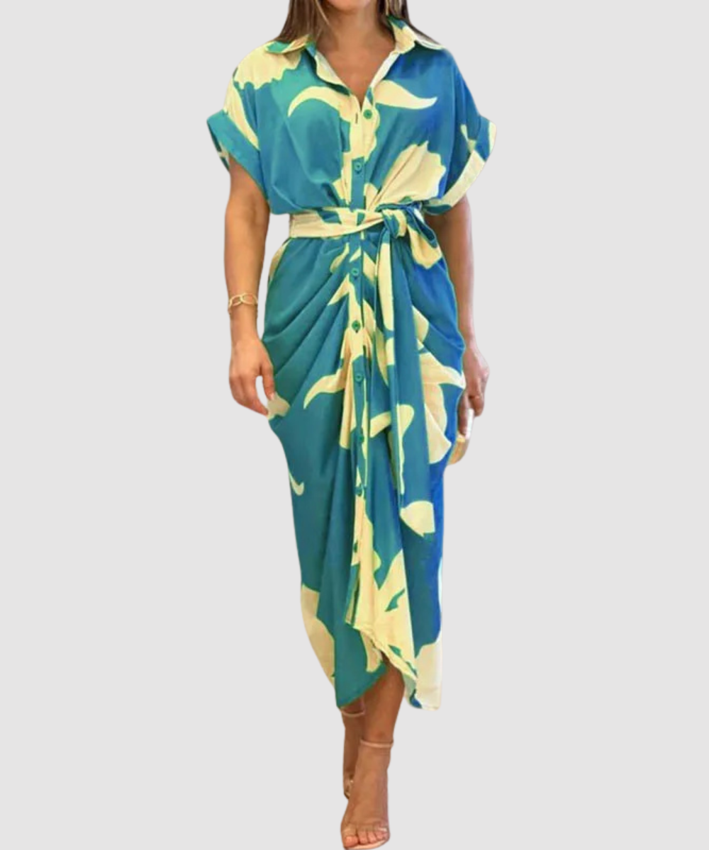 Amalia™ |  Luksusowa sukienka maxi z kopertowym dekoltem