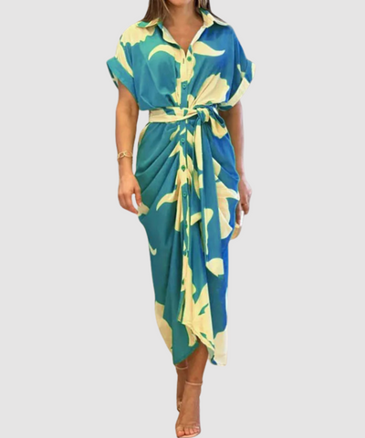 Amalia™ |  Luksusowa sukienka maxi z kopertowym dekoltem