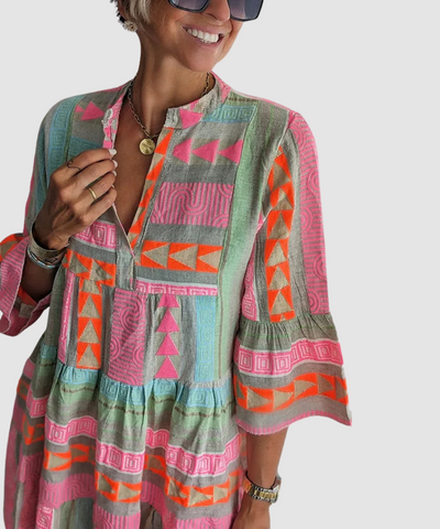 Kiki™ |  Elegancka wiosenna sukienka midi