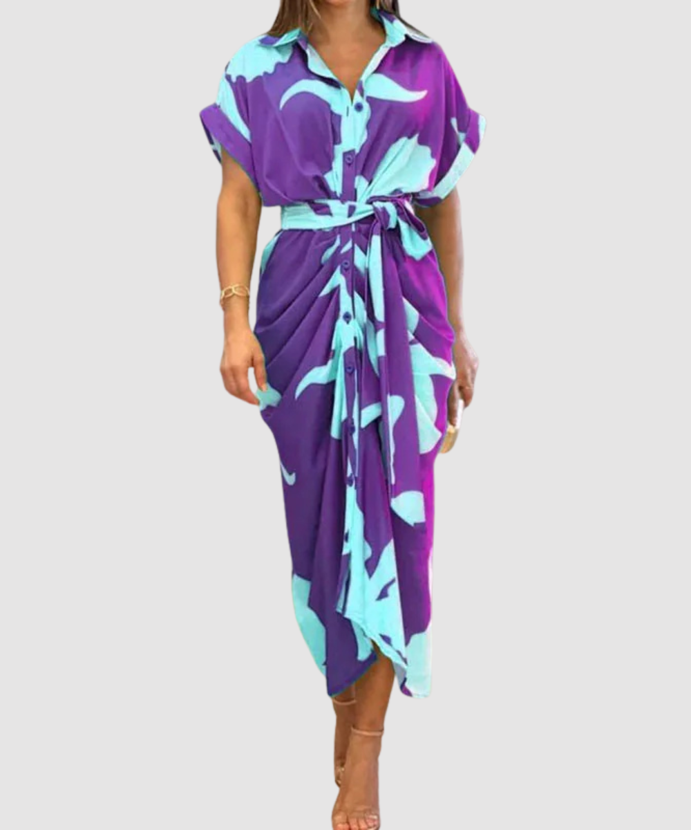 Amalia™ |  Luksusowa sukienka maxi z kopertowym dekoltem