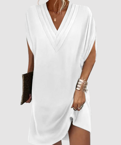 Amélie™ | Elegancka sukienka z dekoltem w serek