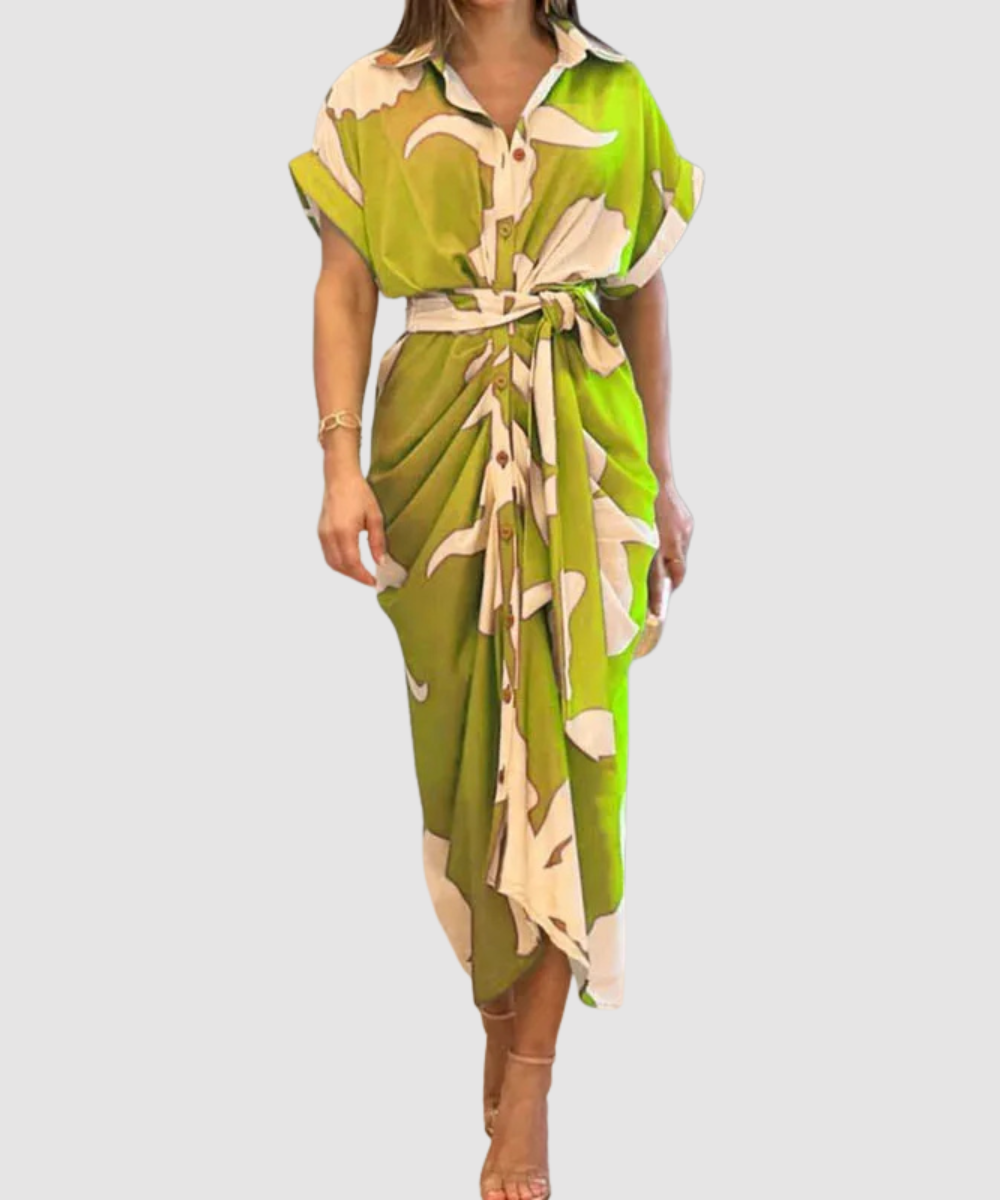 Amalia™ |  Luksusowa sukienka maxi z kopertowym dekoltem