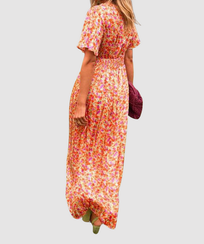 Sandra™ |  Elegancka sukienka maxi z dekoltem w serek