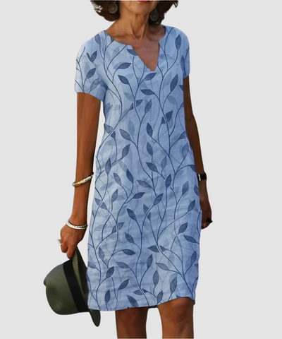 Josette™ |  Elegancka sukienka midi z dekoltem w serek