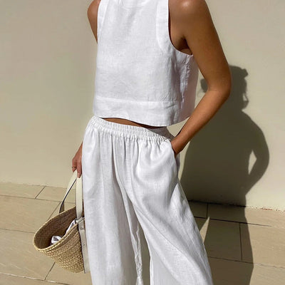 Morilka™ | Elegancki letni komplet z topem i spodniami