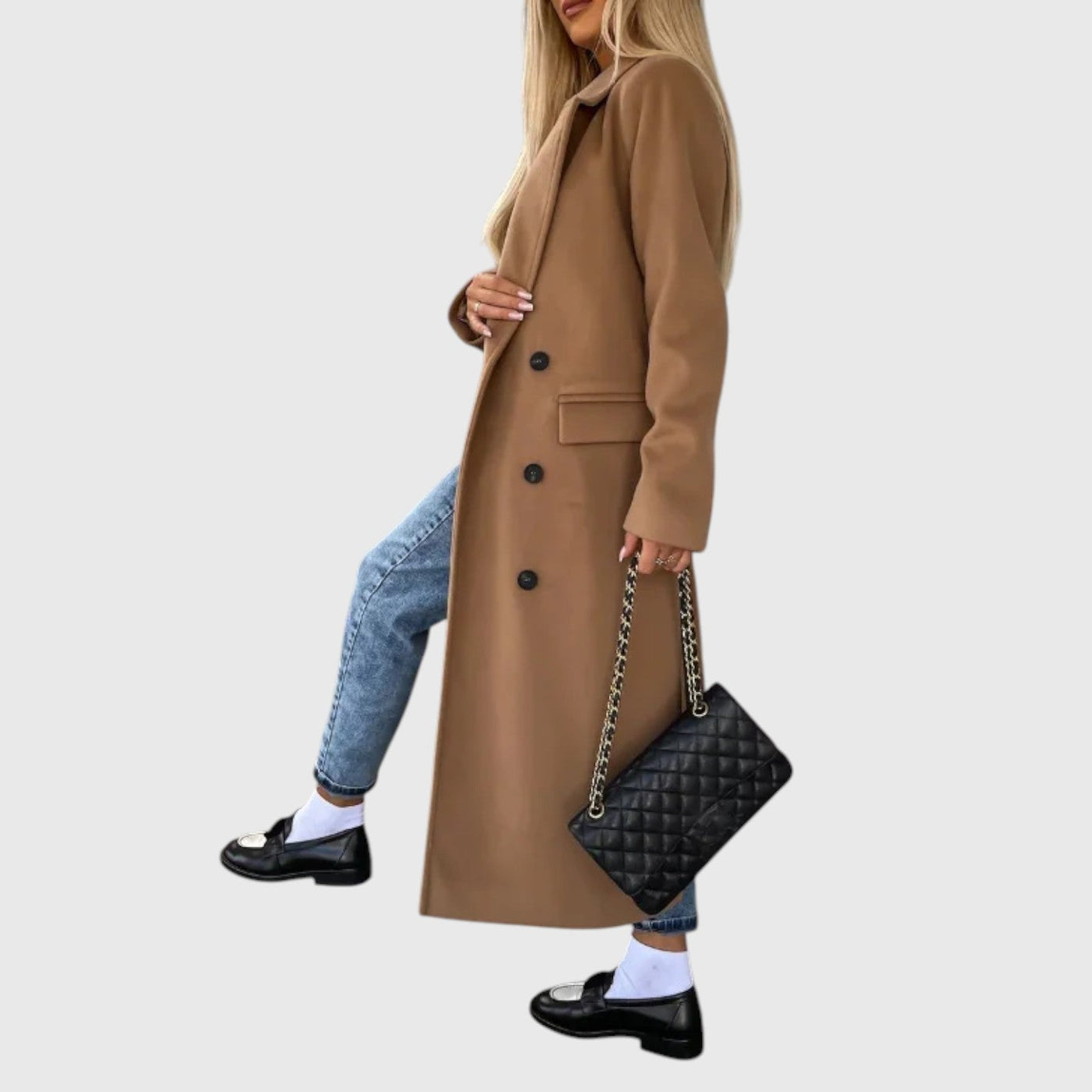 Ritia™ | Ponadczasowy płaszcz dwurzędowy